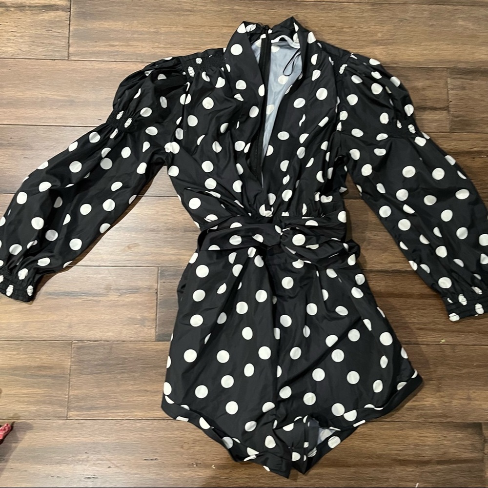 Zara Romper with Self Belt sz M